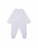 White knitted romper for boy Turtles