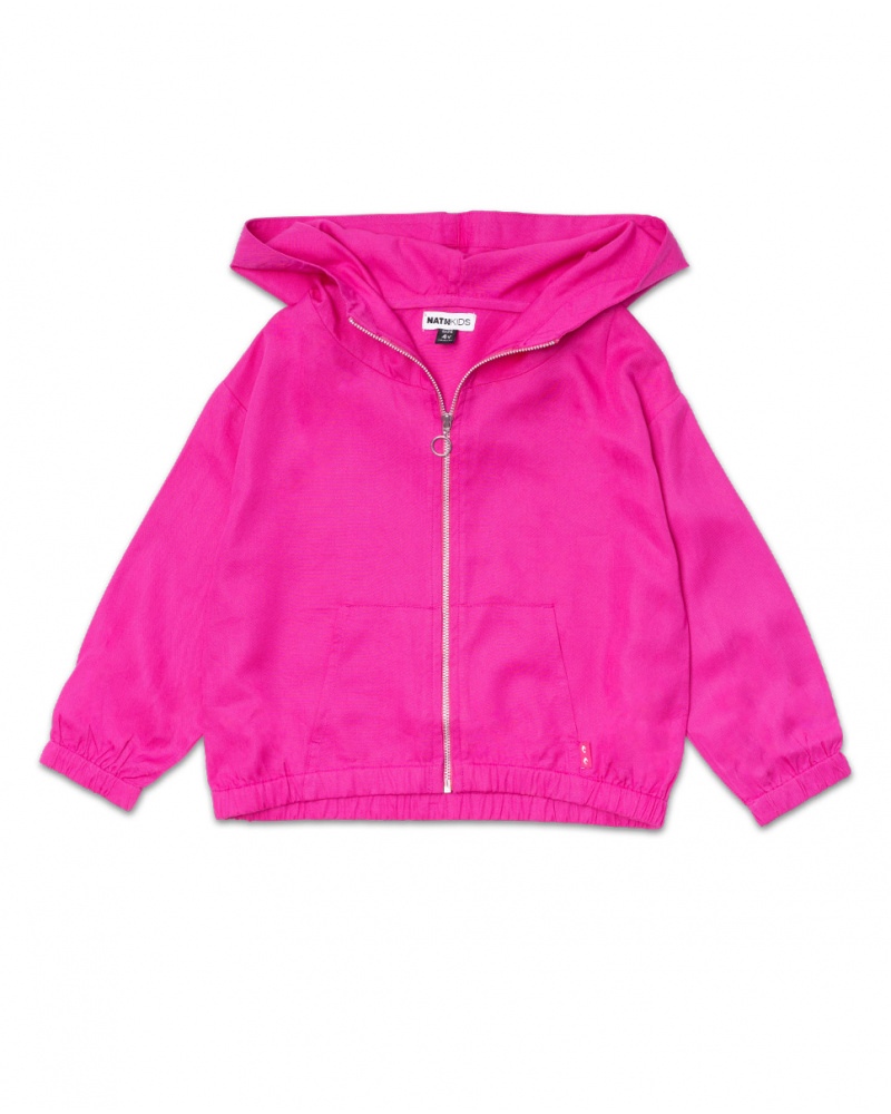 Girl's purple Full Bloom flat jacket