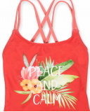 Oasis girl orange swimsuit