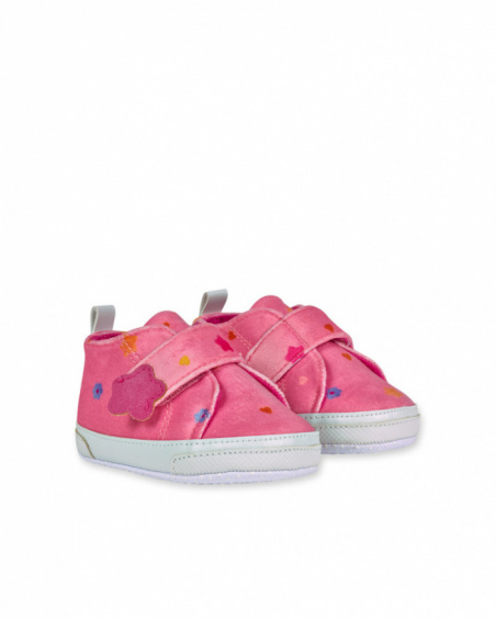 Pink flat shoes for girl Happy Cookies