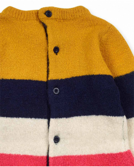 Beige knitted dress girl Pugs Life