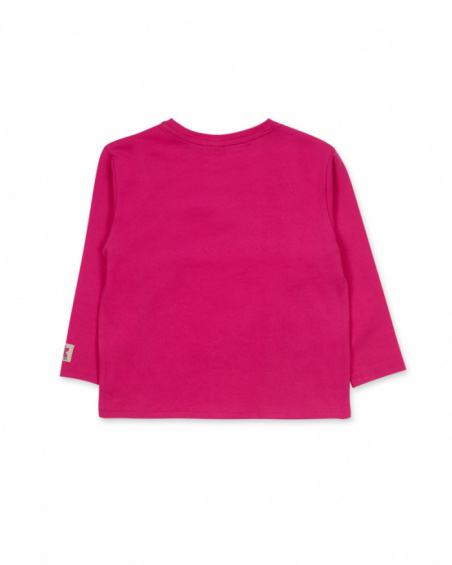 Pink knit T-shirt girl Trecking Time