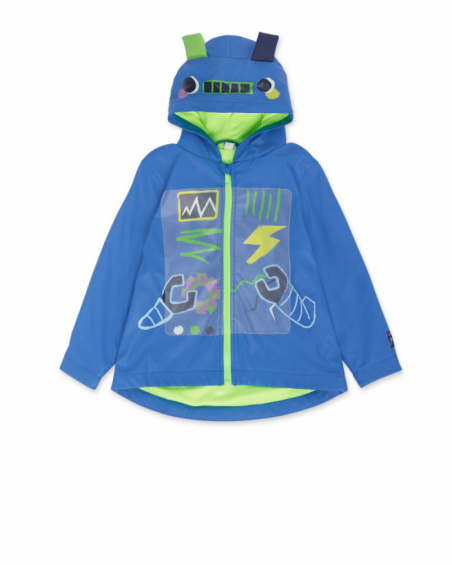 Boy's blue trench coat Robot Maker