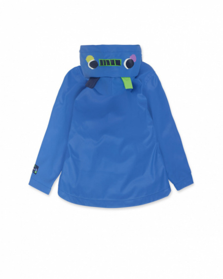 Boy's blue trench coat Robot Maker