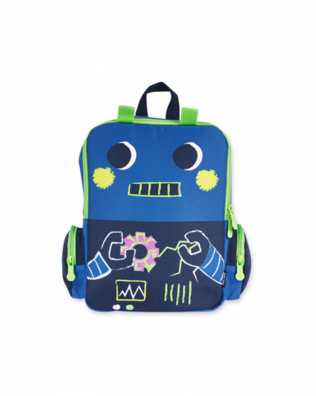 Robot Maker boy's blue backpack