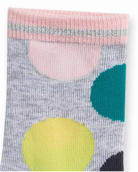 Set of 2 patterned socks for girl Cattitude
