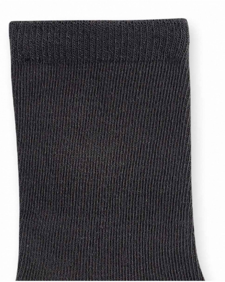 Set of 2 gray blue socks for boy Cattitude