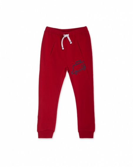 Road to Adventure boys' red plush trousers