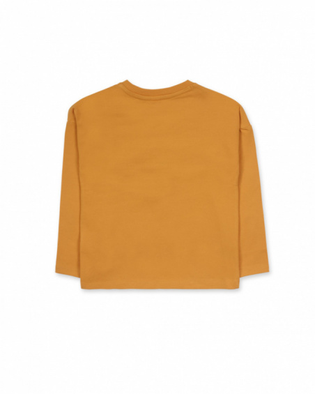 Yellow knit T-shirt for girls My Troop