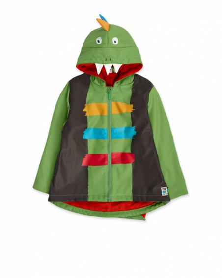 Green trench coat for boy My Troop