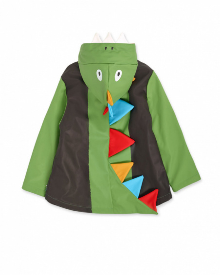 Green trench coat for boy My Troop
