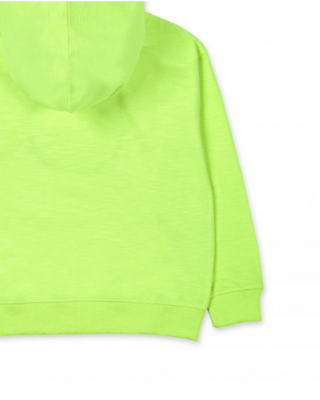Yellow plush sweatshirt for boy Ocean Mistery