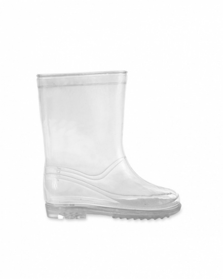 Transparent unisex rain boots