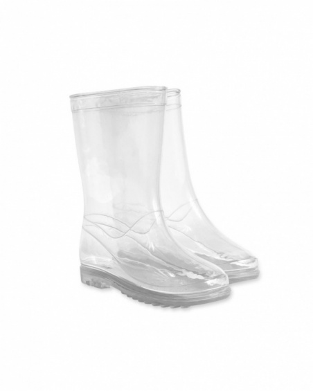 Transparent unisex rain boots