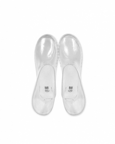 Transparent unisex rain boots