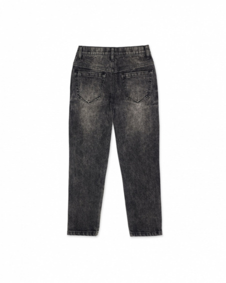 Gray denim trousers for boy The New Artists