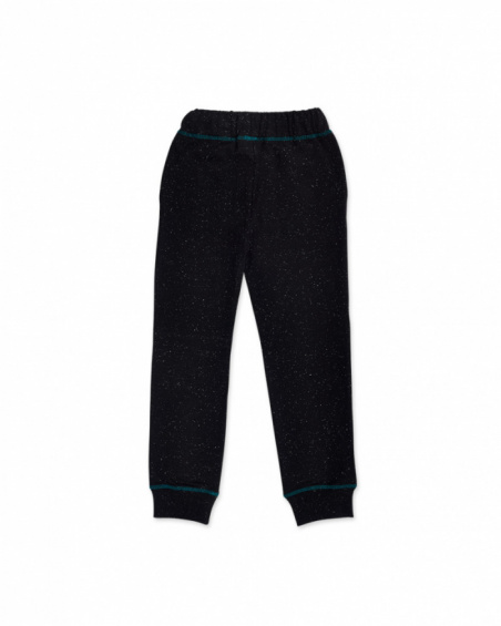 Boys' black fleece trousers New Era