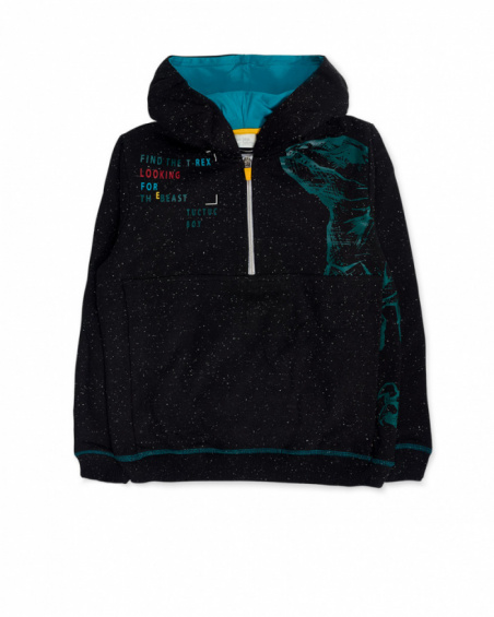 Black fleece sweatshirt for boy New Era