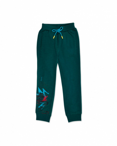 Green fleece trousers for boy New Era