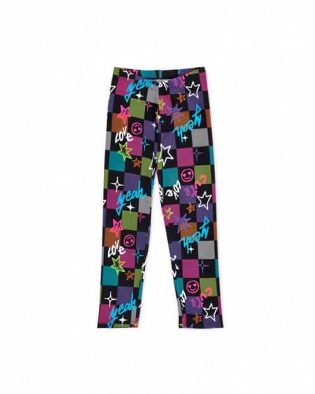 K-Pop for girl checkered knit leggings