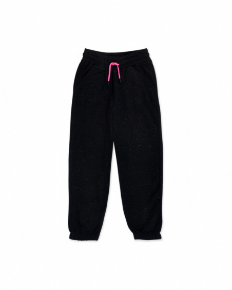 K-Pop for girl black plush pants