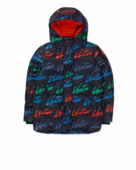 Blue flat coat for boys Creative Minds collection
