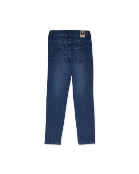 Blue flat pants for boys Creative Minds collection
