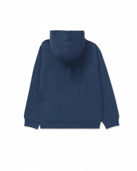 Blue knitted jacket for boys Creative Minds collection