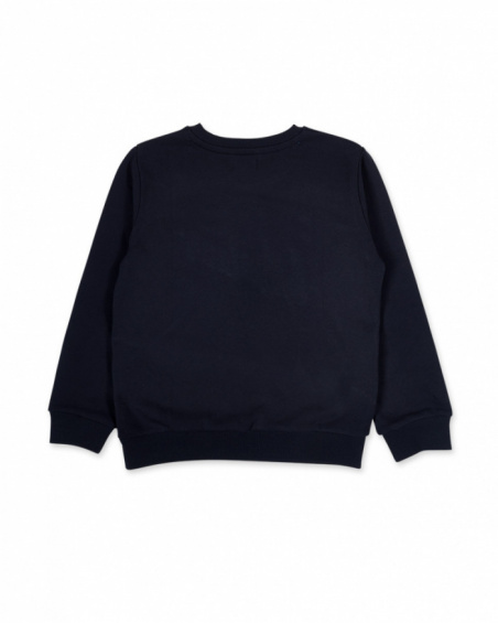 Blue knit sweater for boys Creative Minds collection