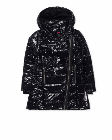 Black flat coat for girls Dark Romance collection