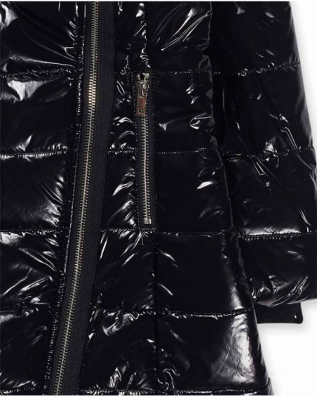 Black flat coat for girls Dark Romance collection