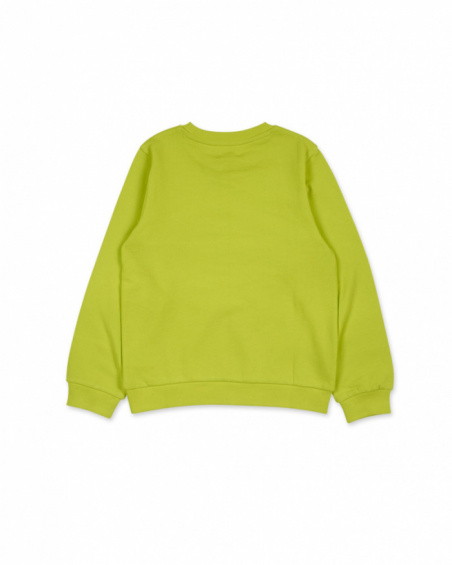 Yellow knitted sweatshirt for girls Digital Dreamer collection