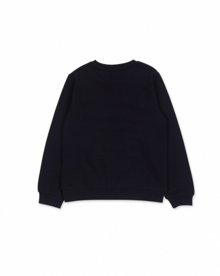 Blue knit sweatshirt for girls Digital Dreamer collection