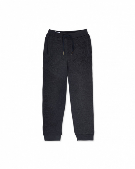 Black knit pants for boys Let's Rock Together collection