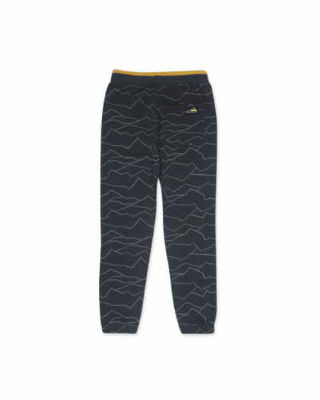 Black knit pants for boys New Horizons collection