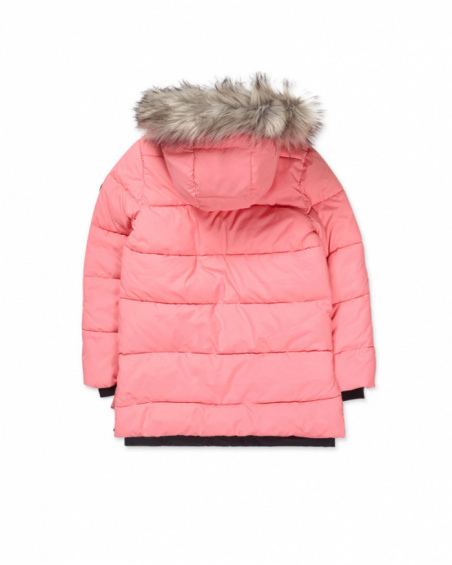 Pink flat parka for girls No Rules collection