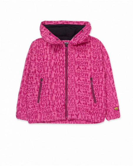 Pink knitted jacket for girls The Happy World collection