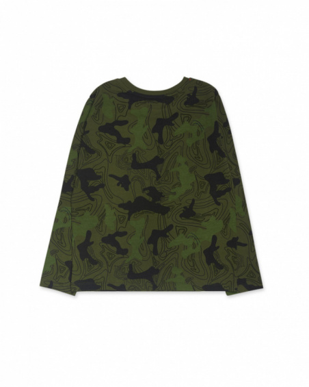 Camiseta punto verde niño Try New Path