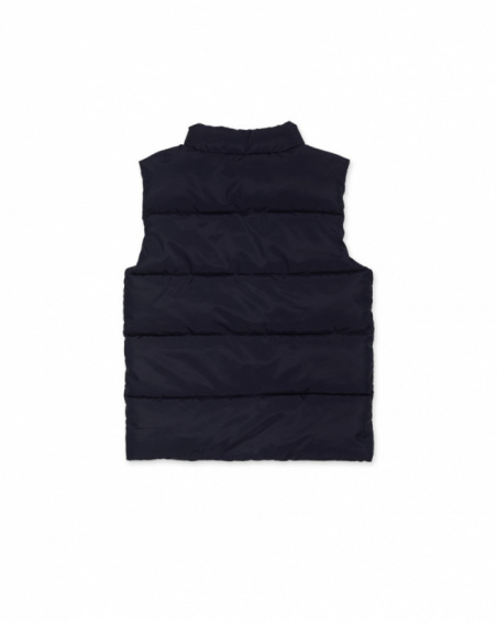 Blue flat vest for boys Varsity Club collection