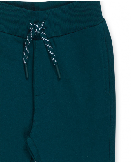 Green fleece trousers for boy Nice Price