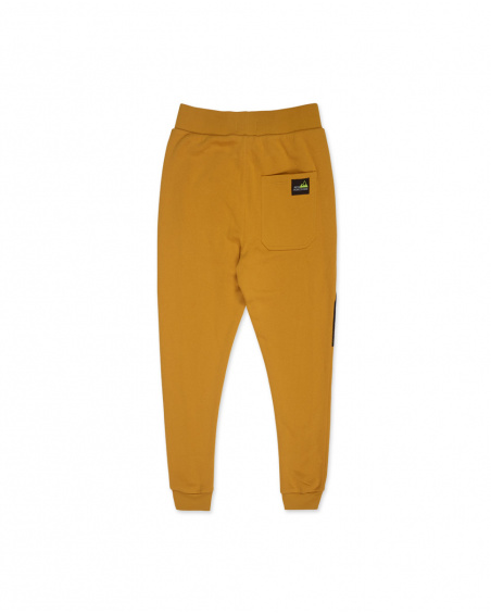 Yellow knit pants for boys New Horizons collection