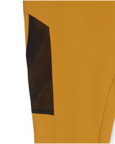 Yellow knit pants for boys New Horizons collection