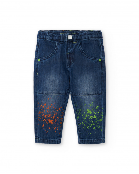 Boy's blue debin pants Tropadelic collection