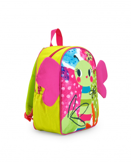 Green backpack for girl Tropadelic collection