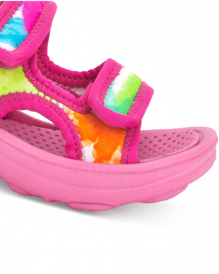 Pink lycra sneaker for girls Tropadelic collection