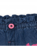 Short denim azul niña Tropadelic