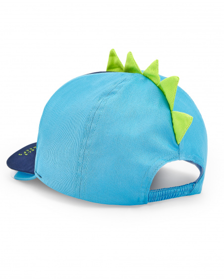 Blue twill cap for boy Ocean Wonders collection