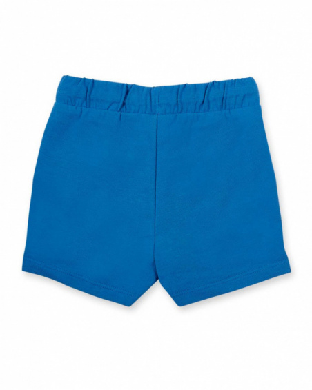 Blue knit bermuda for boy Ocean Wonders collection