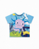 Camiseta punto azul niño Ocean Wonders