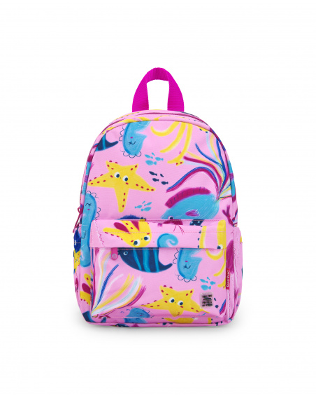 Lilac backpack for girl Ocean Wonders collection